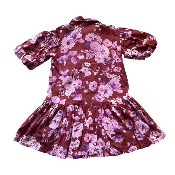 Wknd Lavender Floral Frock Future Is So Bright Drop Waist Size XS Mini Dress - Picture 2 of 7